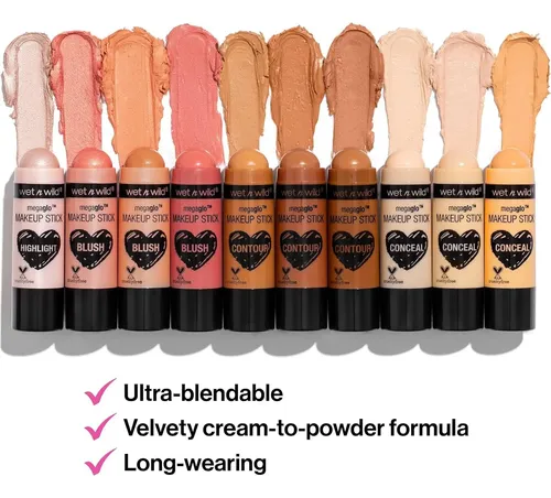 Wet N Wild Megaglo Barra Corrector Y Contorno 31g Rosa