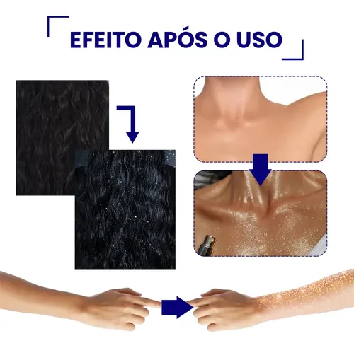 Iluminador En Aerosol Con Purpurina Jaysuing Shimmer Para Ca