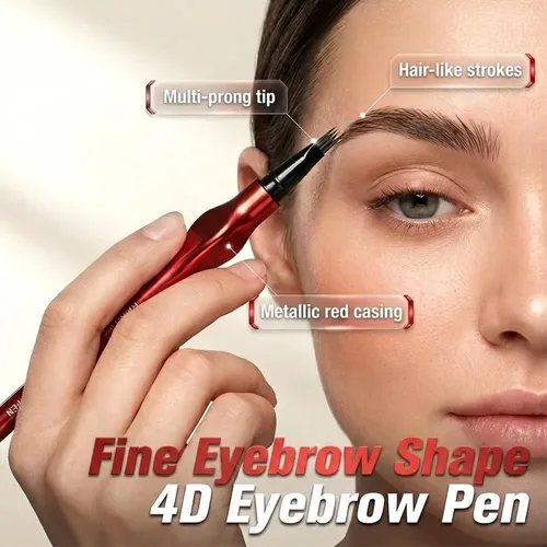 Lápiz Microblading Para Cejas 4 Puntas Marrón Apryew