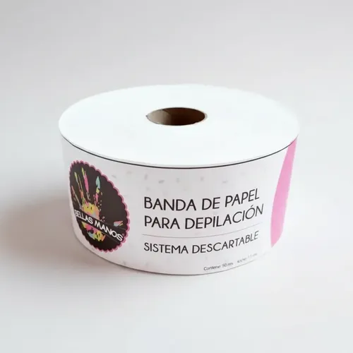Rollo De Bandas Depilacion P/retirar Cera Descartable X 50 M