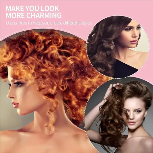 30 Rulos De Pelo Con Peine Varillas Flexi Set De Rizadores