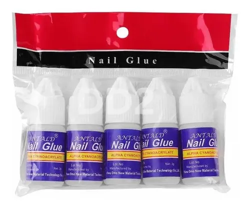 Pegamento X5 Nail Glue Para Uñas Postizas Tips Strass Gotero