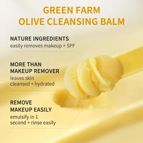 Bálsamo Limpiador Desmaquillante Green Farm, 6 Onzas
