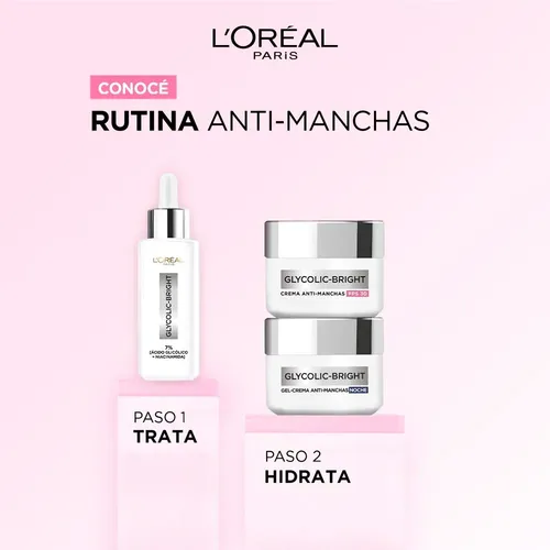Crema Día Anti Manchas Glycolic Bright L Oréal Paris