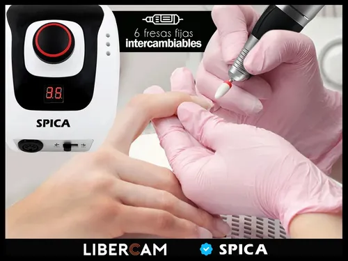 Set Torno De Uñas SPICA S-320 Manicura Pedicura Manos Pies Color Blanco