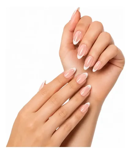 Uñas Press On Veluna – Soft Gel Premium – Francesitas Clásicas 30u Almendras – Rosa Nude