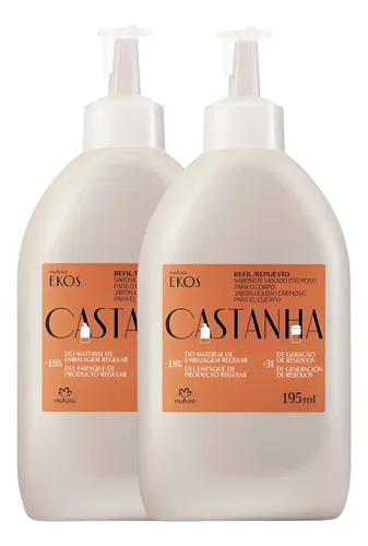 Repuesto Jabon Liq Cremoso Corporal Castaña X2 Ekos Natura
