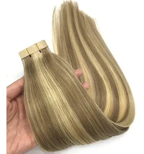 20 Extensiones De Pelo Humano Goo Goo Rubio Mixto 61cm
