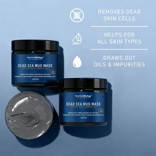 Mascarilla De Arcilla Del Mar Muerto Con Cúrcuma 4 Oz