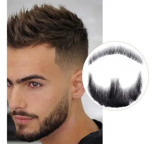 ) La Barba Falsa De Wig Hair For Hombre Es Pelo De Peluca !