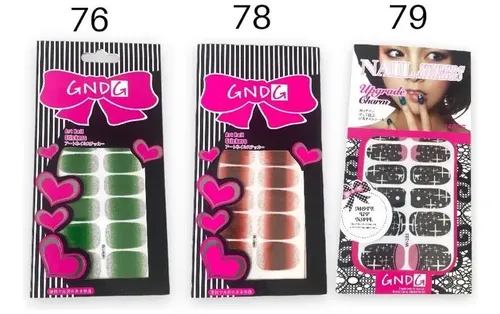 Stickers De Esmalte Adhesivos Para Uñas 3 Unidades