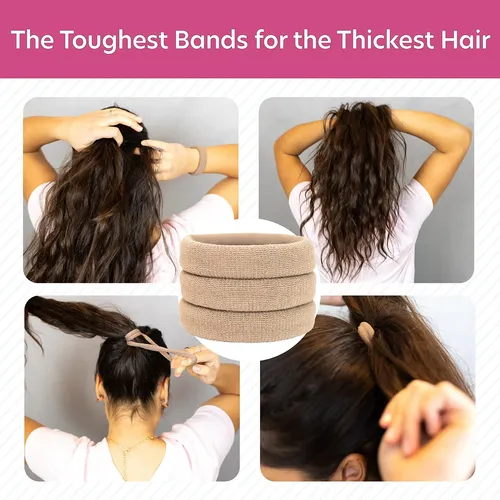 Cintas De Pelo Grandes Para Cabello Grueso, Pesado O Rizado,