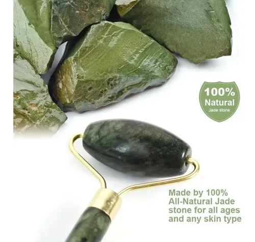 Masajeador Facial Corporal Rodillo Masajeador Piedra Jade