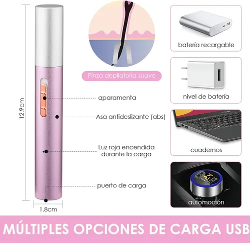 Depiladora Para Mujer ,usb Recargable Eléctrica Depiladora