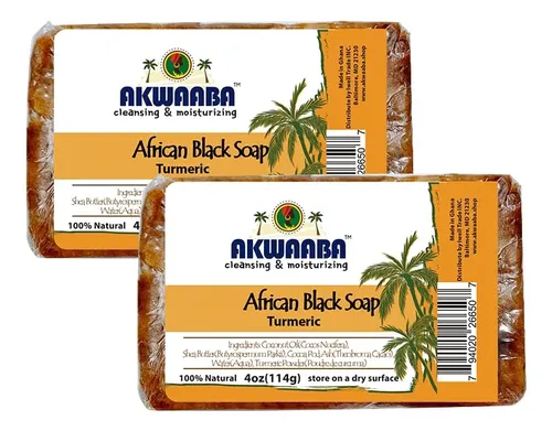 Jabón Corporal Akwaaba Cúrcuma 2 Unidades 226g