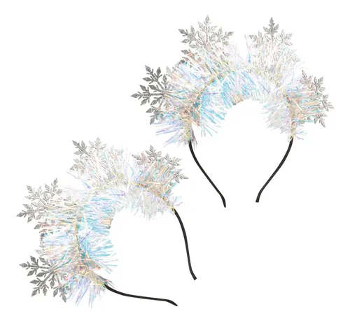 Diadema De Copo De Nieve, 2 Piezas, Diadema Navideña