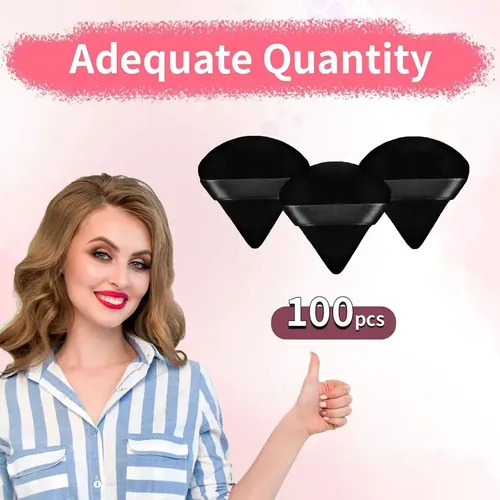 100 Unidades De Pomadas De Maquillaje En Forma De Triángulo