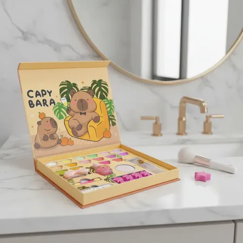 Paleta O Kit Estuche De Maquillaje Spa Capibara Para Niña