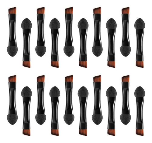 Set De 20 Brochas De Maquillaje Portátiles De Doble Extremo