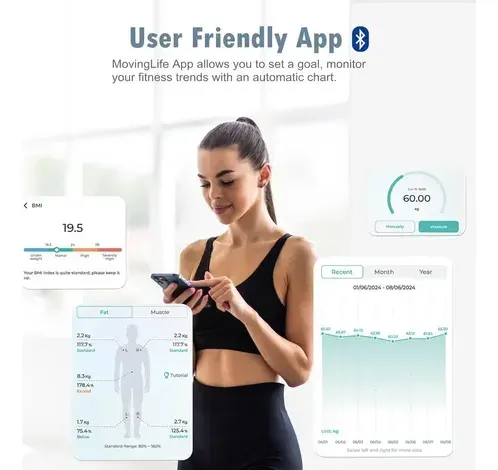 Balanza Inteligente Nutri Fit Para Composición Corporal