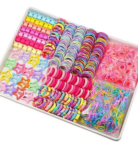 X 875pcs Mini Ligas Elásticas Para Cabello Dama Accesorios T