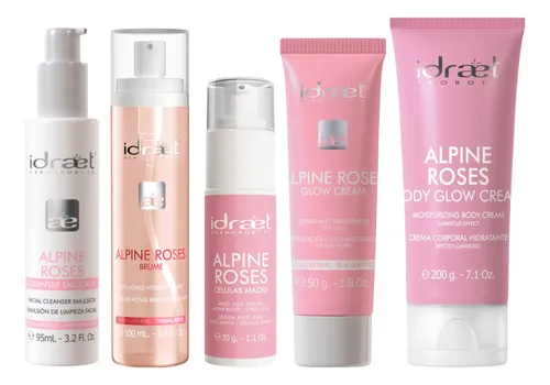 Skincare Rutina Antiage Glow Hidratacion Alpine Roses Idraet