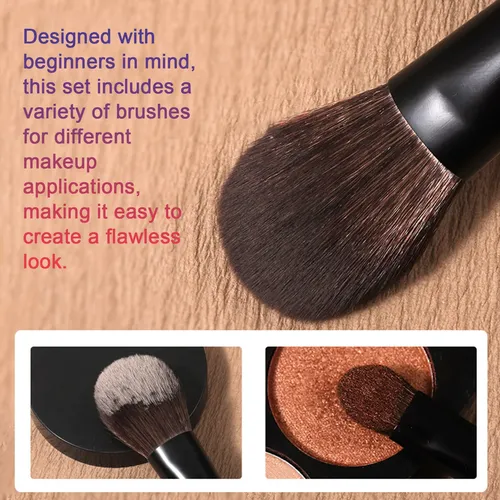 Miniset De Maquillaje Portátil Pequeño Con Brochas Para Somb