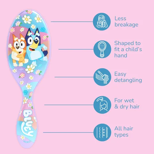 Cepillo Para Cabello Wet Brush Bluey & Bingo Kids Midi Morad