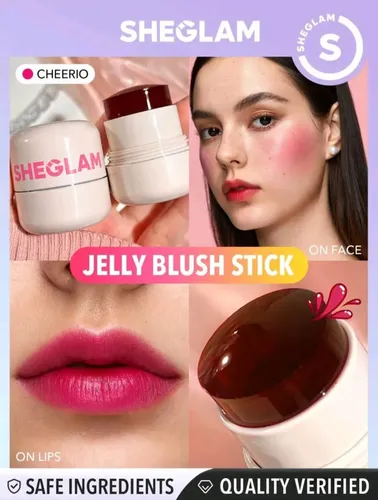 Sheglam Rubor Y Labial Textura Gelatina Frutal-tonos Tono Del Maquillaje Cheerio