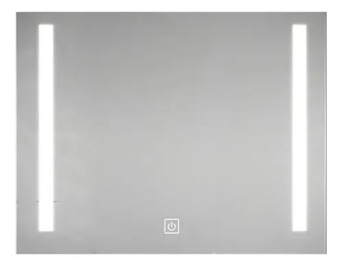 Espejo Rectangular Luz Led Tactil Baño 80×60 Dimerizable