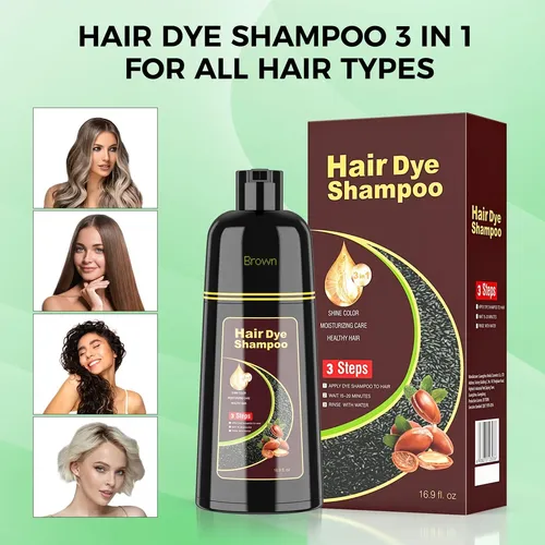 Champú Tinte Para Cabello Belezalib Marrón 500 Ml Semi-perma