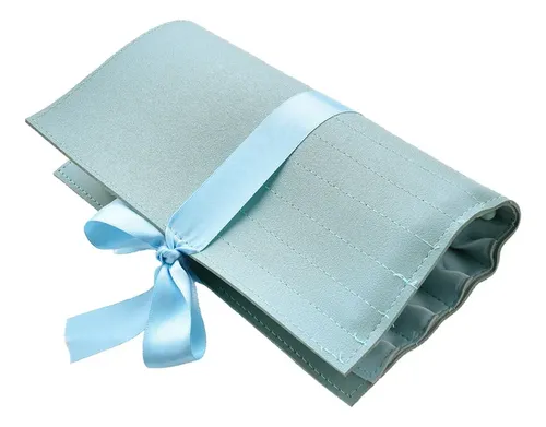 Set 12 Brochas De Maquillaje Con Estuche Azul