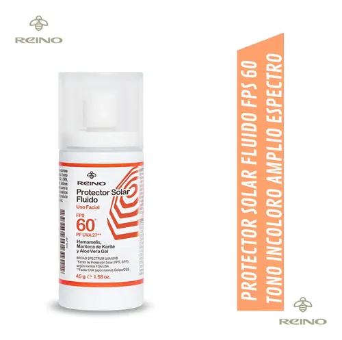 Protector Solar Spf 60 Facial Corporal Fluido Antiage Blanco