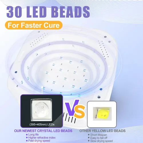 Lámpara Uv Led Inalámbrica Para Uñas Nxj Infilila 54w