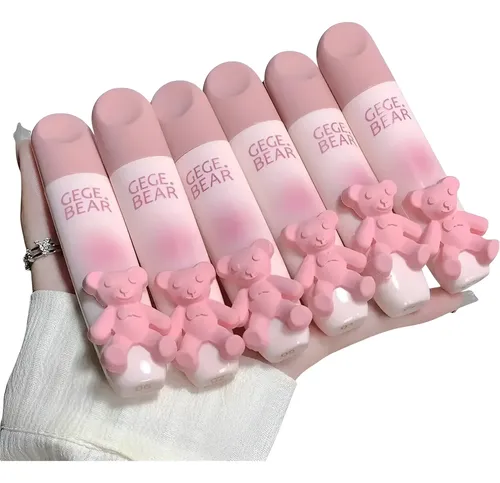 Gege Bear Tender Lip Glaze Labial Mate Hidratante Korean