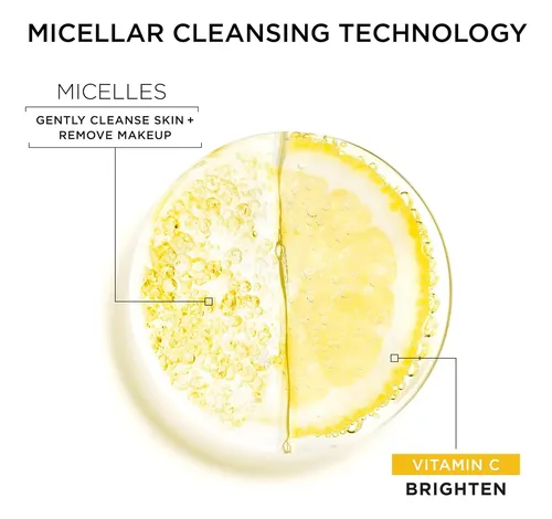 Agua Micelar Garnier Con Vitamina C, Limpiador Facial Y…