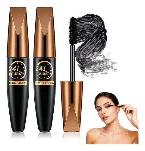 Y/z Rímel 4d Silk Fiber Lash Larga Duración Set Con 2
