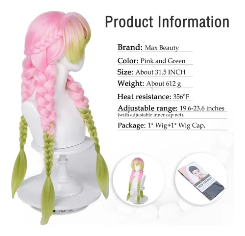 Peluca De Anime Labeauté Max Beauty Para Mitsuri Cosplay