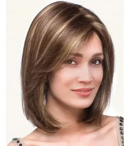 // Peluca De Cabello Humano Bob Con Encaje **