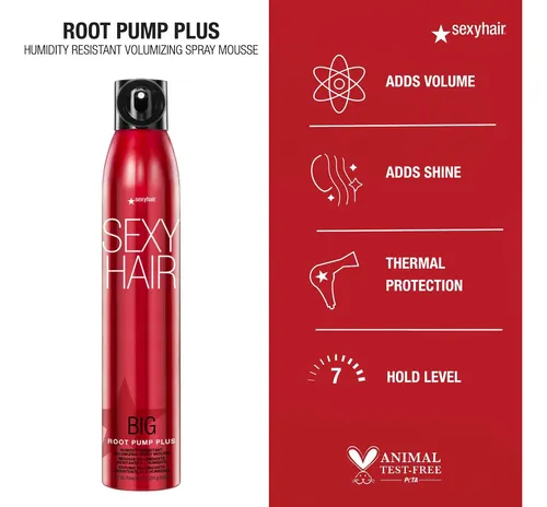 Mousse En Aerosol Voluminizador Sexyhair Big Root Pump Plus,