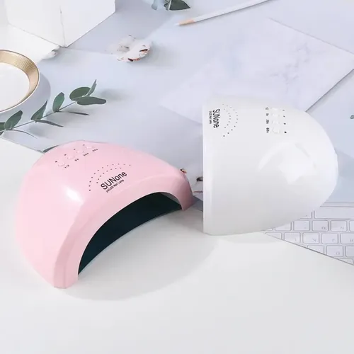 Cabina Uv Led Sun 48w Uñas Esculpidas Gelificadas Semipermanentes Gel Secado Uv Omshop Color Rosa