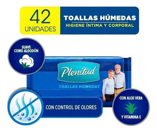 Plenitud Toallas Humedas Para Adultos Higiene Intima 42 Uds