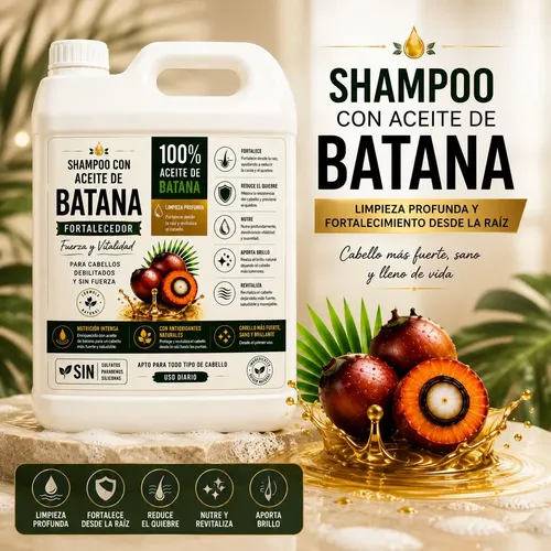 Shampoo Fortalecedor Aceite De Batana Sin Sulfatos 5l