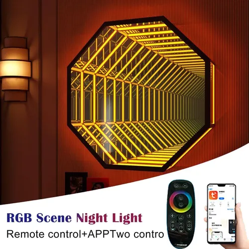 30cm Luz Led De Espejo 3d Triángulo, Decoración Hogar
