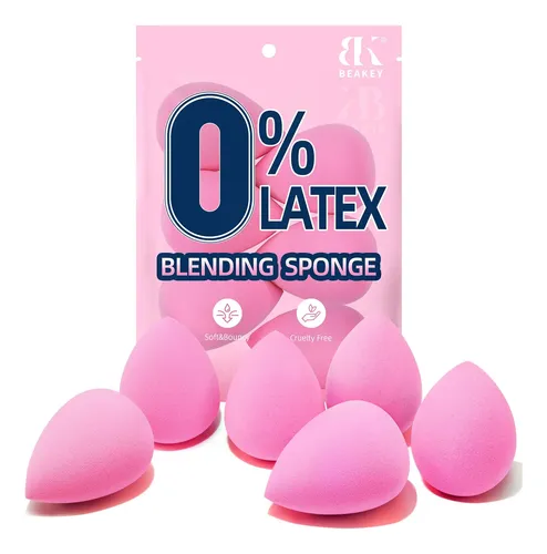 Set De Esponjas De Maquillaje Beakey Sin Látex X6 Super Soft