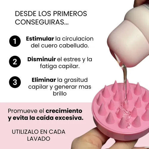 Vitamina Biotina X100 Cc, Cepillo Masajeador Anti-quiebre