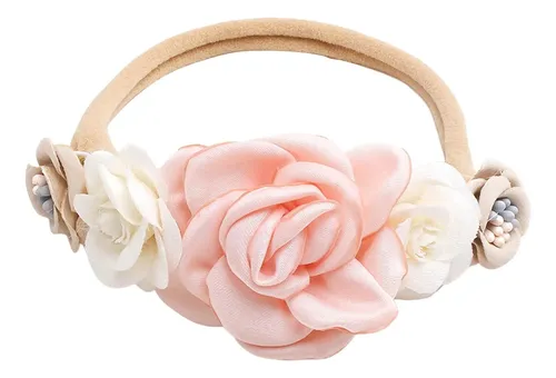 Compatible Con Genérico Diadema Floral Bebé Niña Suave .
