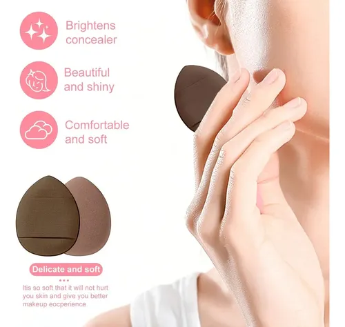 Tendencia Set 50 Esponjas Maquillaje Huevo Belleza Marrón ..