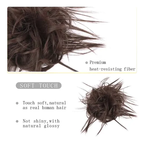 Extensión De Cabello Hmd Recogido Despeinado Moño Desordenad