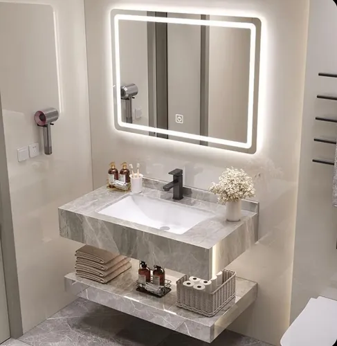 Espejo Inteligente Rectangular 100×60 Luz Led Desempañador